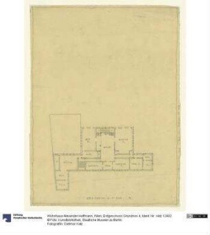 Wohnhaus Alexander Hoffmann, Wien, Erdgeschoss Grundriss 4