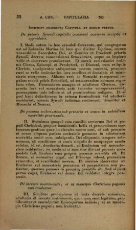 Corpus iuris Germanici antiqui, 2. Capitularia regum Francorum usque ad Ludovicum Pium continens