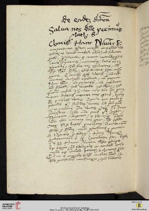 De eadem dominica [Predigttext, Mt 8,25]