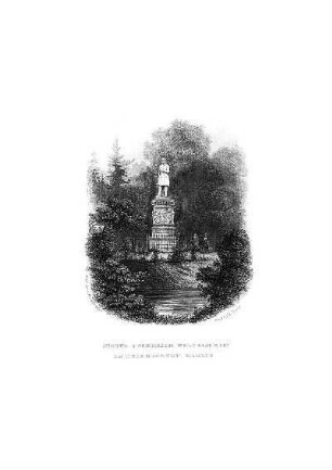 Tafel: Statue Friedrich Wilhelm's III im Thiergarten. Berlin