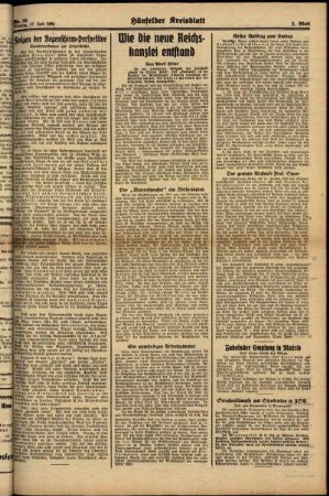 Zweite Ausgabe vom Montag, den 17. Juli 1939.