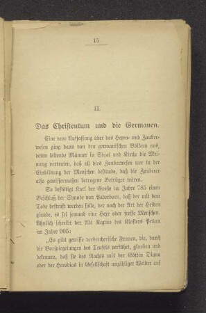 II. Das Christentum und die Germanen