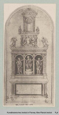 Altarentwurf (Faksimile), florentinisch