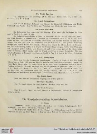 Die Standesherrschaften Oberschlesiens
