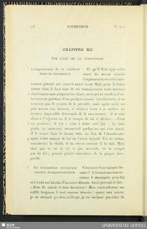 Chapitre XII. Sur l'art de la dialectique