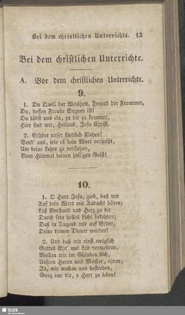 Bei dem christlichen Unterrichte