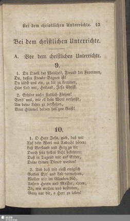 Bei dem christlichen Unterrichte