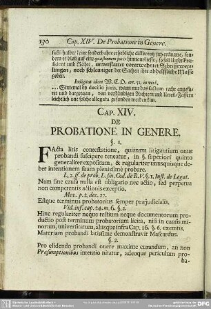 Cap. XIV. De Probatione In Genere