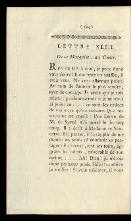 Lettre XLIII.
