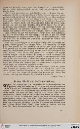 27: Heitere Musik als Volksunterhaltung