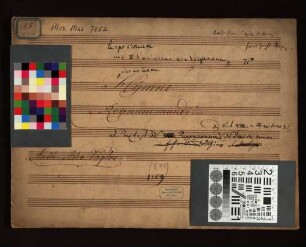 Musikhandschrift - BSB Mus.ms. 7052