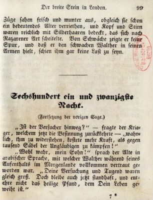 Sechshundert ein und zwanzigste Nacht
