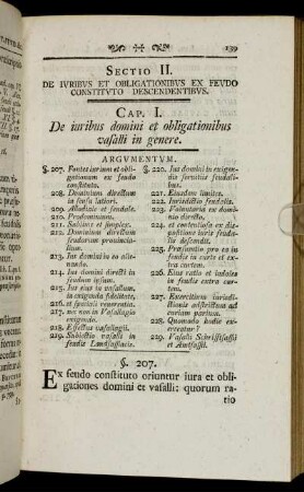 Sectio II. De Ivribvs Et Obligationibvs Ex Fevdo Constitvto Descendentibvs