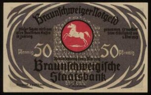 Braunschweiger Notgeld 50 Pfennig