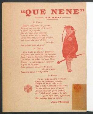 "Que nene" : Tango