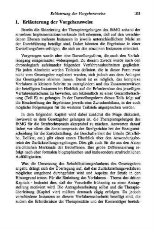105-107, 1. Erläuterung der Vorgehensweise