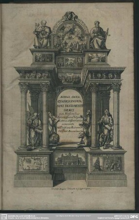 Biblia Sacra Quadrilinguia Novi Testamenti Graeci Cum Versionibus Syriaca, Graeca Vuulgari, Latina Et Germanica accurante M. Christiano Reineccio SS. Theol. Baccalaur.