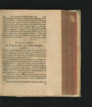 Titulus XXIV. De Singulis rebus per Fideicommissum relictis.
