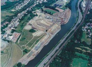 Baustelle Staustufe Saarbrücken