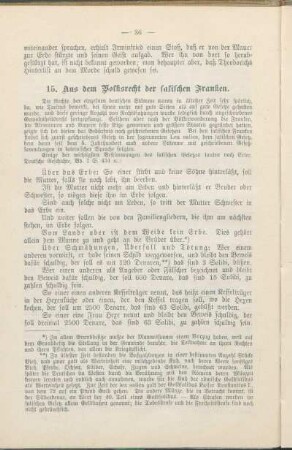 15. Aus dem Volksrecht der salischen Franken.