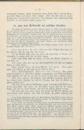 15. Aus dem Volksrecht der salischen Franken.