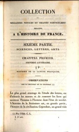 Collection des meilleurs dissertations, notices et traités particuliers relatifs a l'histoire de France : composée, en grande partie, de pièces rares, ou qui n'ont jamais été publiées séparément. 14