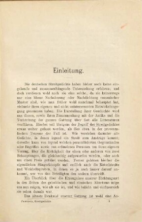 Geschichte des deutschen Streitgedichtes im Mittelalter : mit Berücksichtigung ähnlicher Erscheinungen in anderen Litteraturen