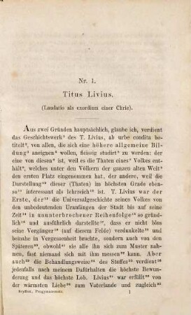 Progymnasmata : Anleitung zur lateinischen Composition in praktischen Beispielen zu der Chrie und deren Theilen. Für die oberste Bildungsstufe der Gymnasien