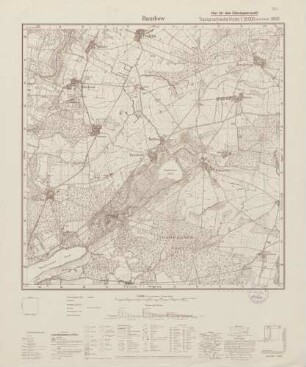 2835 Rambow, Topographische Karte 1:25000 (4cm - Karte)