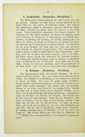 6. Bewohner. Verwaltung. Einteilung