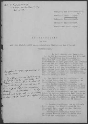 Oberiflingen-Schopfloch: Pfarrbericht 1931