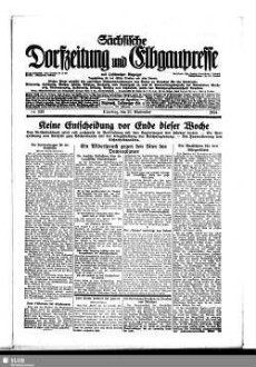 Sächsische Dorfzeitung und Elbgaupresse : mit Loschwitzer Anzeiger ; Tageszeitung für das östliche Dresden u. seine Vororte