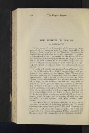 The Temper of Europe