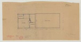 Dissen (Kreis Cottbus): [Hof Klammer]. Wohnhaus (Grundriss)