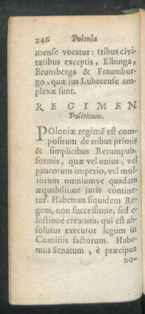 Regimen Politicum.