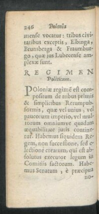 Regimen Politicum.