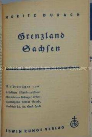Nationalsozialistische Propagandaschrift, Nr. 9 aus der Reihe "Grenzkampf-Schriften"