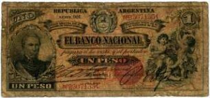 Geldschein, Peso, 1.1.1888