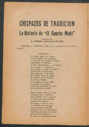 La historia de "El gaucho mudo"