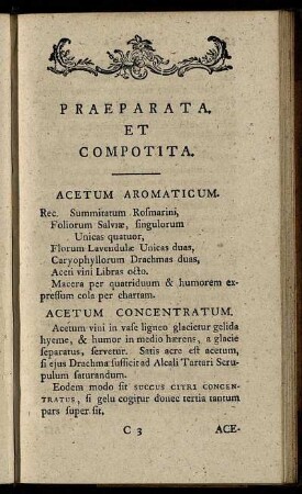 Acetum Aromaticum. - Nitrum Purificatum.