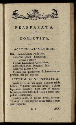 Acetum Aromaticum. - Nitrum Purificatum.