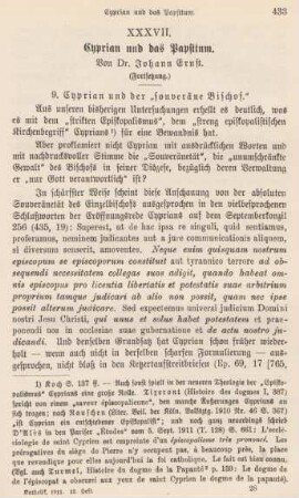 433-449 Cyprian und das Papsttum : Fortsetzung