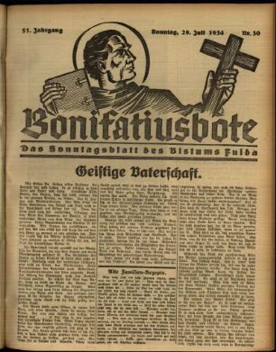 Ausgabe vom Sonntag, den 29. Juli 1934.