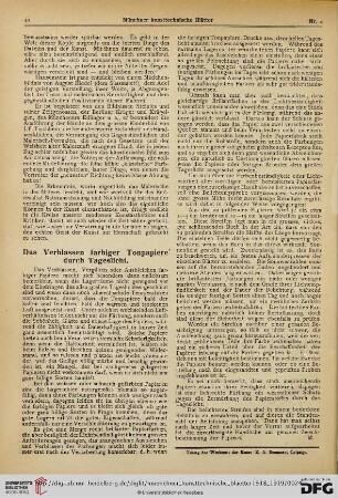 15: Das Verblassen farbiger Tonpapiere durch Tageslich