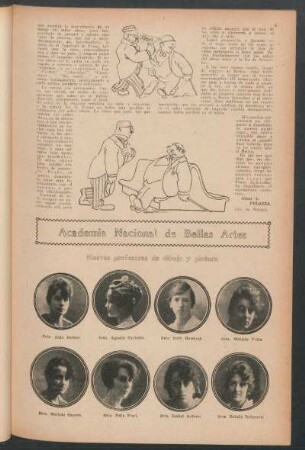 Academia Nacional de Bellas Artes : Nuevas profesoras de dibujo y pintura