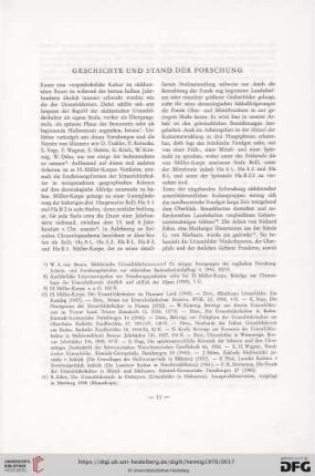 Geschichte und Stand der Forschung