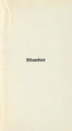 Albumblatt