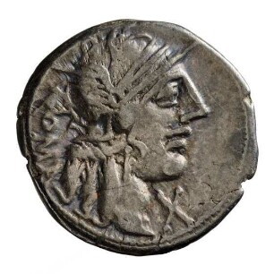 Münze, Denar, 123 v. Chr.