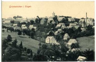 Grünhainichen. Blick auf Grünhainichen