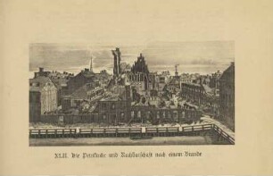 XLII. Die Petrikirche und Nachbarschaft nach einem Brande